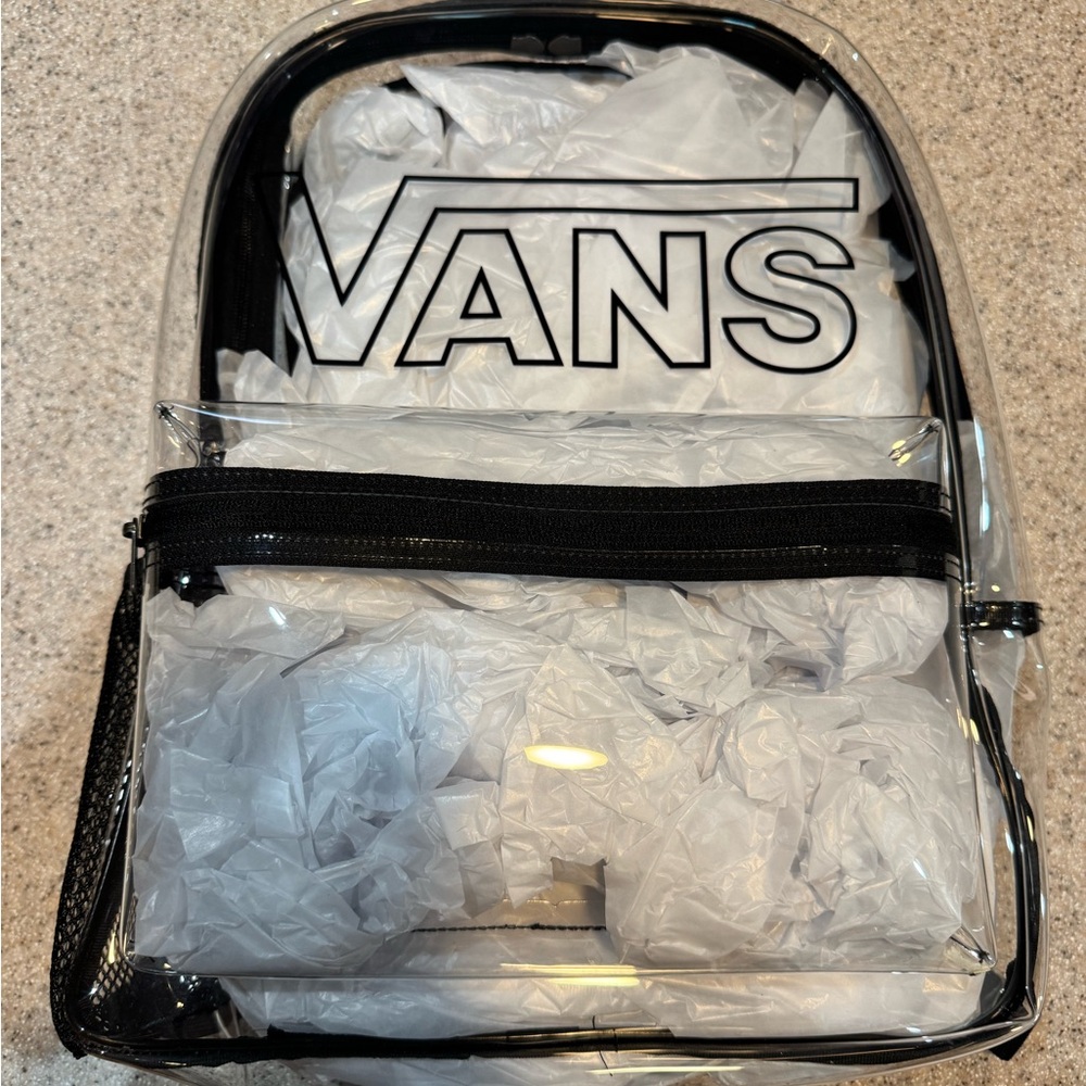 Vans Transparent Backpack with Black Straps